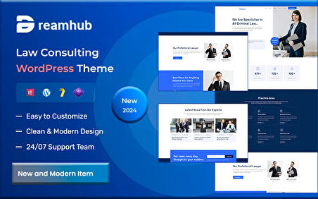 DreamHub – Law Consulting Wordpress Teması