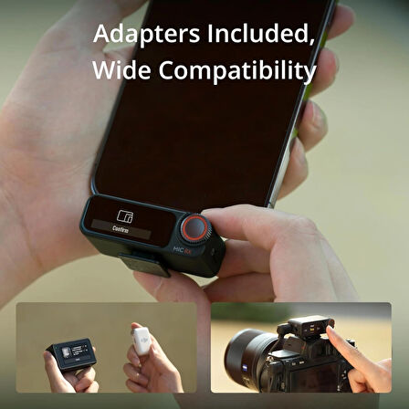 Dinamik Mic 2 (2 TX + 1 RX + Charging Case)-Gürültü Engelleme, Dokunmaktik ekran, Mikrofon
