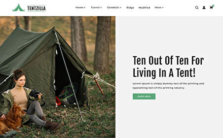 Tent Zilla - Tent Store OpenCard Teması
