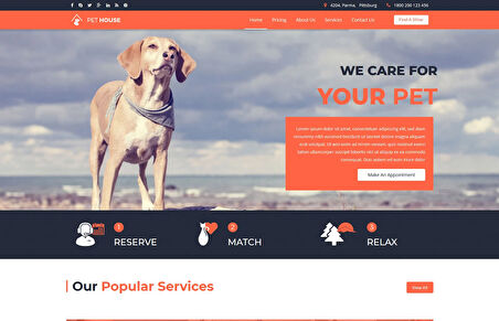 Pet House - Pet Care Service Joomla Teması