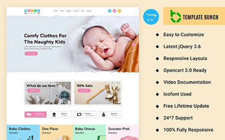 Magic - Baby Cloths OpenCard Teması