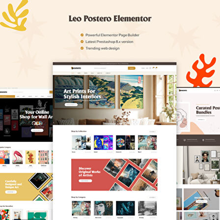 Leo Postero - Arts & Painting PrestaShop Teması