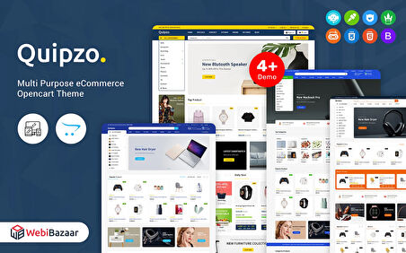 Quipzo - Modern & MultiPurpose OpenCard Teması