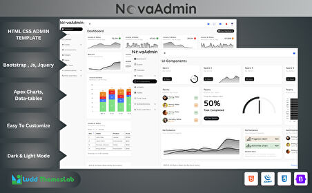 Nova Admin - HTML and bootstrap5 Generic Multipurpose Admin Teması