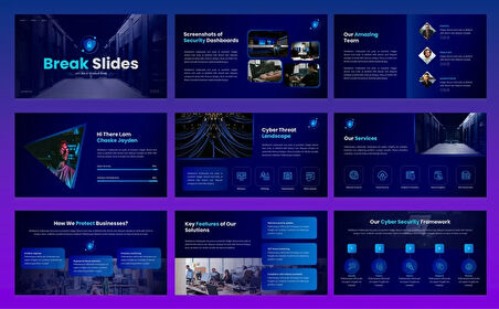 Helix - Cyber Security Google Slides Teması