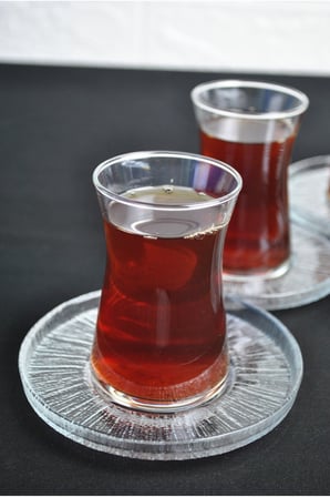 6 Kişilik Heybeli Çay Bardağı ve Rexy Çay Tabağı Çay Takımı 12 Parça Çay Seti