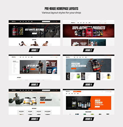Leo Nutritix - Fitness Supplements PrestaShop Teması