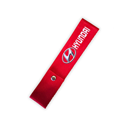 Hyundai Kırmızı Yüksek Kalite Oto Tampon Çeki Ipi | Hyundai Çıt Çıtlı Tampon Dili Sticker Arma