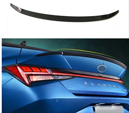 ELANTRA 2021+İ.İN UYUMLU SPOILER PIANO BLACK PARLAK SIYAH