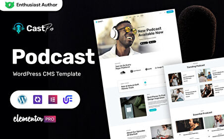 Castpro - Podcast And FM Radio Wordpress Teması