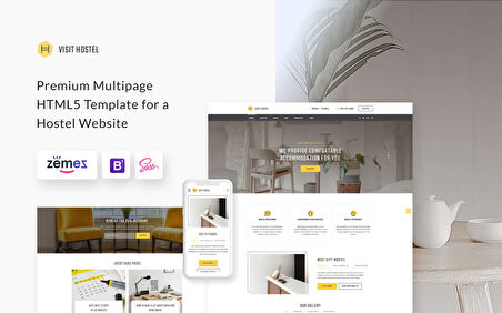 Visit Hostel - Hostel HTML&CSS Teması