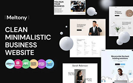 Meltony - Minimalist for Any Businesses Wordpress Teması