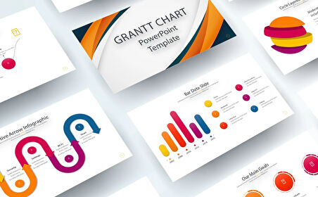 Gantt Chart Power Point Teması