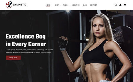 Gymnetic - Sports Shop OpenCard Teması