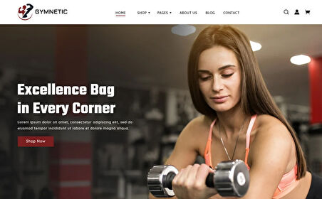 Gymnetic - Sports Shop OpenCard Teması