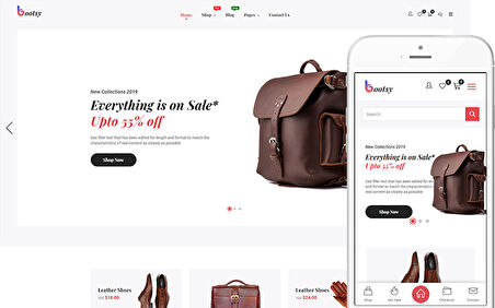 Bootsy - Theme for Leather Goods Shop
