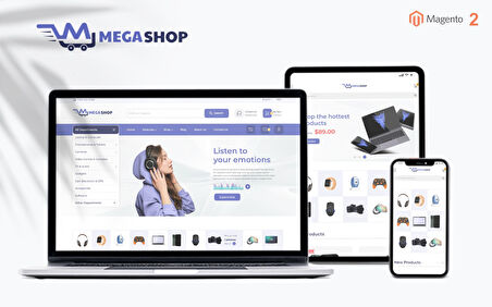MegaShop - Multipurpose eCommerce Store Magento Teması