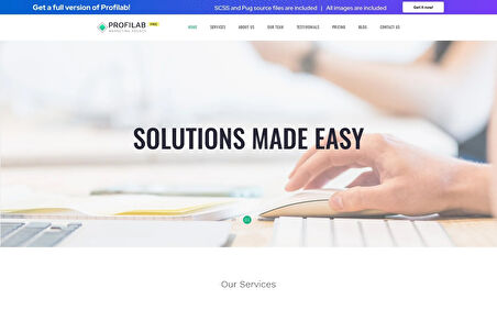 Profilab - Marketing Agency HTML&CSS Teması