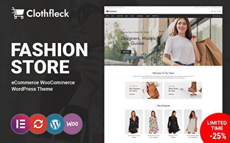 Clothfleck - Fashion Designer - Mode Tasarımcısı WooCommerce Teması