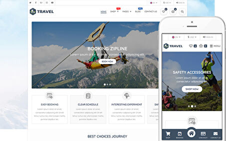 Travel - Travel Tour Booking & Accessories Shop