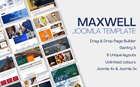 Maxwell - Multipurpose Joomla Teması