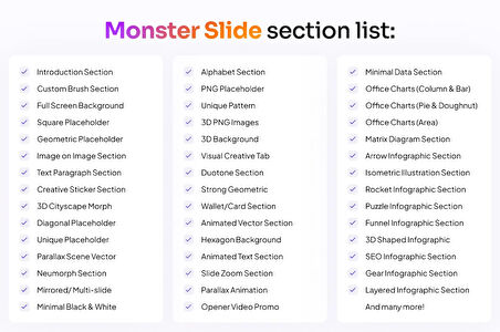 Monster Slides Premium Presentation Power Point Teması
