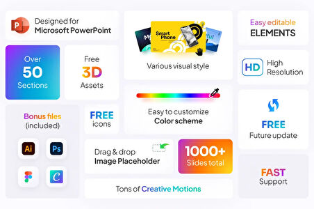 Monster Slides Premium Presentation Power Point Teması
