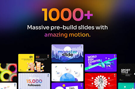 Monster Slides Premium Presentation Power Point Teması