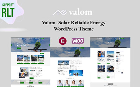 Valom - Solar Reliable Energy Wordpress Teması