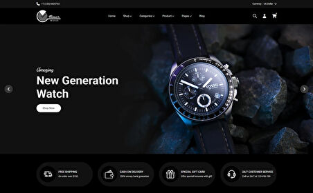 Timerwatch - Watch Store OpenCard Teması