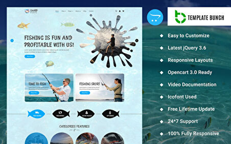 Sharp Fishing -  Fishing OpenCard Teması