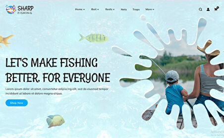 Sharp Fishing -  Fishing OpenCard Teması
