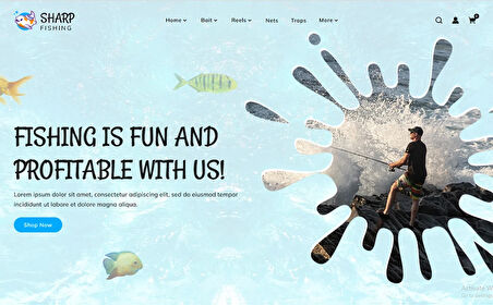 Sharp Fishing -  Fishing OpenCard Teması