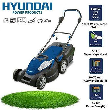 HYUNDAI C4205 ELEKTRİKLİ ÇİM BİÇME MAKİNESİ 1800W 