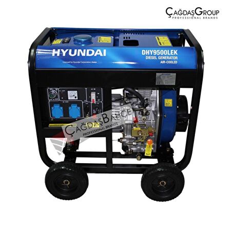 HYUNDAİ DHY9500LEK-3 TRİFAZE 8 KWA MARŞLI DİZEL JENERATÖR