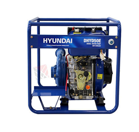 Hyundai DHYD50E Dizel Marşlı Yüksek Basınçlı Su Motoru 2''
