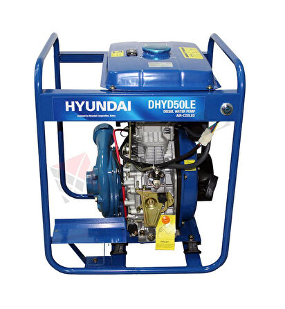 Hyundai DHYD50LE Dizel Marşlı Yüksek Basınçlı Su Motoru 2''