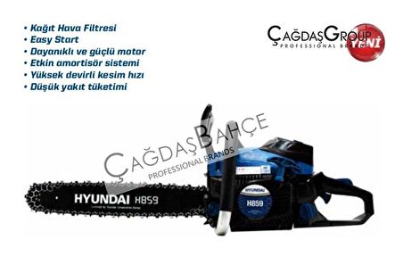 HYUNDAİ H859 MOTORLU TESTERE - AĞAÇ MOTORU - HIZAR 3.6 HP