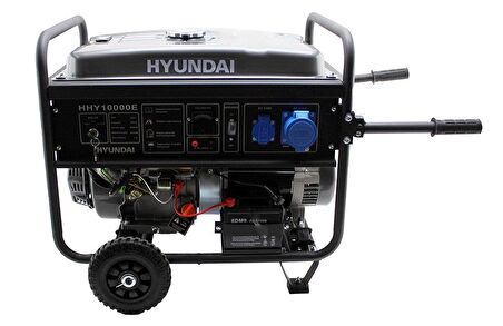 Hyundai HHY10000E Monofaze Benzinli Jeneratör Marşlı 