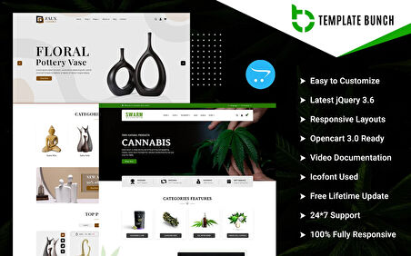 Swarm - Cannabis and Ceramic OpenCard Teması