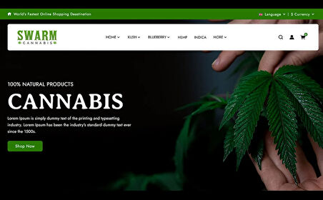 Swarm - Cannabis and Ceramic OpenCard Teması