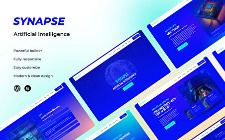 Synapse Artificial Intelligence Wordpress Teması