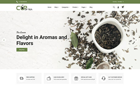 Cupoftea - Tea OpenCard Teması
