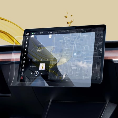 Araç Ekranı Oto Donanım Konsol Camı Tesla Model 3 ve Model Y 9H Temperli Cam Ekran Koruyucu