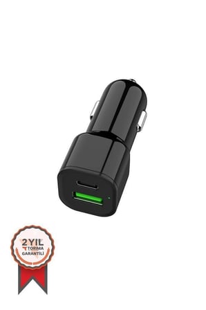 Özel Seri Tablet Teknoloji Giriş C10Araç Hızlı Şarj 3.0 çift USB Adaptörü Siyah