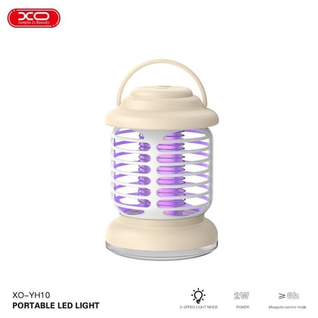 Delux Serisi YH10 Taşınabilir LED Lamba & Sivrisinek Kovucu UV 1200mAh 10000K Pratik Dokunmatik