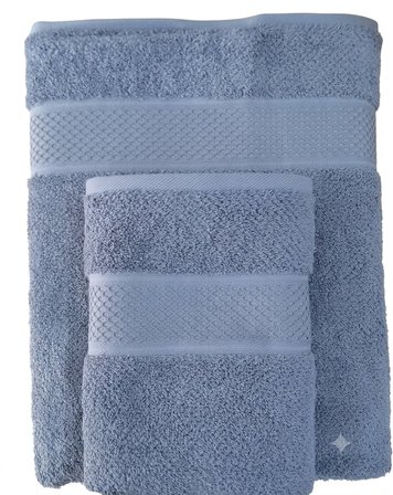Özdilek Colored %100 Pamuk Havlu seti LACİVERT RENK (el yüz havlusu+banyo havlusu)