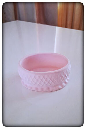 Dekoratif Beton Mumluk Pembe Tealight Şamdan Mum Dahil Değil