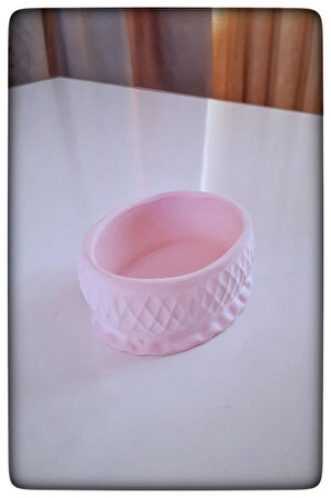 Dekoratif Beton Mumluk Pembe Tealight Şamdan Mum Dahil Değil