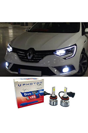 Renault Megane 4 Uyumlu Led Xenon Uzun Far Ampulü H7 Duo Yeni Seri Beyaz